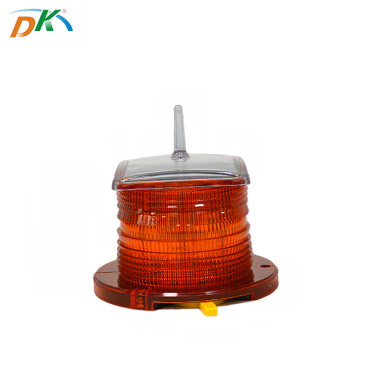 DK IP68 waterproof high light intensity solar  LED obstruction aviation light