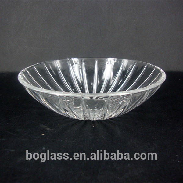 Big Size Crystal Glass Salad Bowl/Dessert Bowl