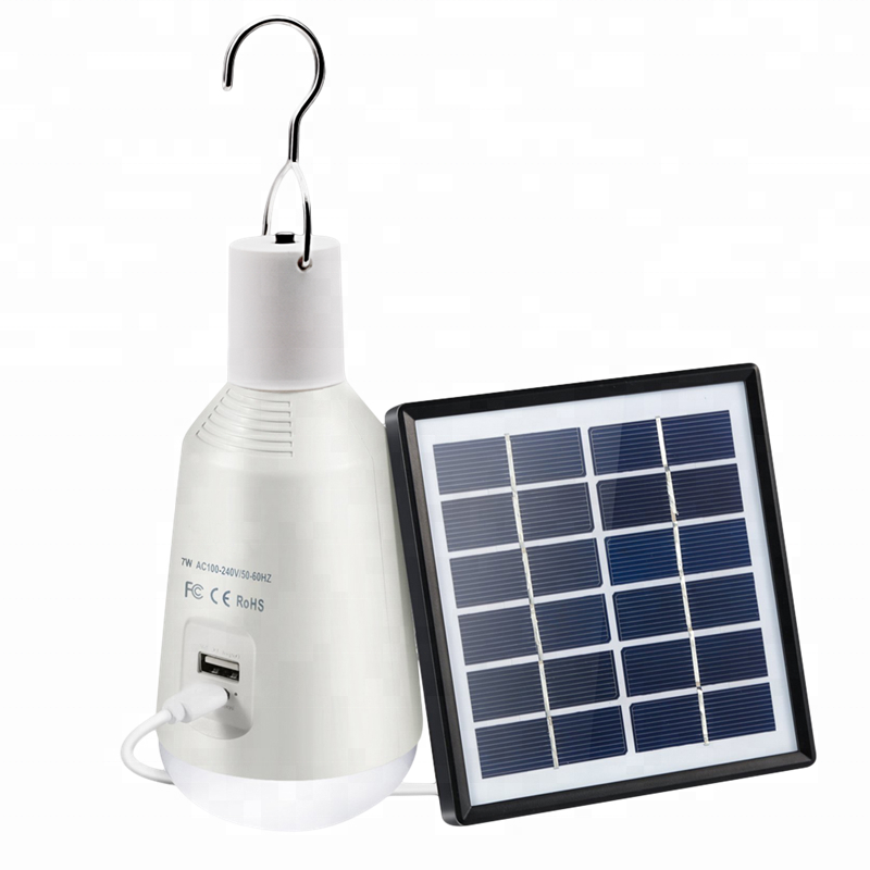 Manufacturers selling best portable bulb with USB output power bank function, circular inflatable solar light solar camping lamp