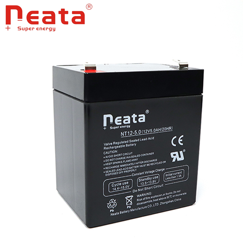 Maintenance free AGM battery 12V5.0Ah deep cycle lead acid battery