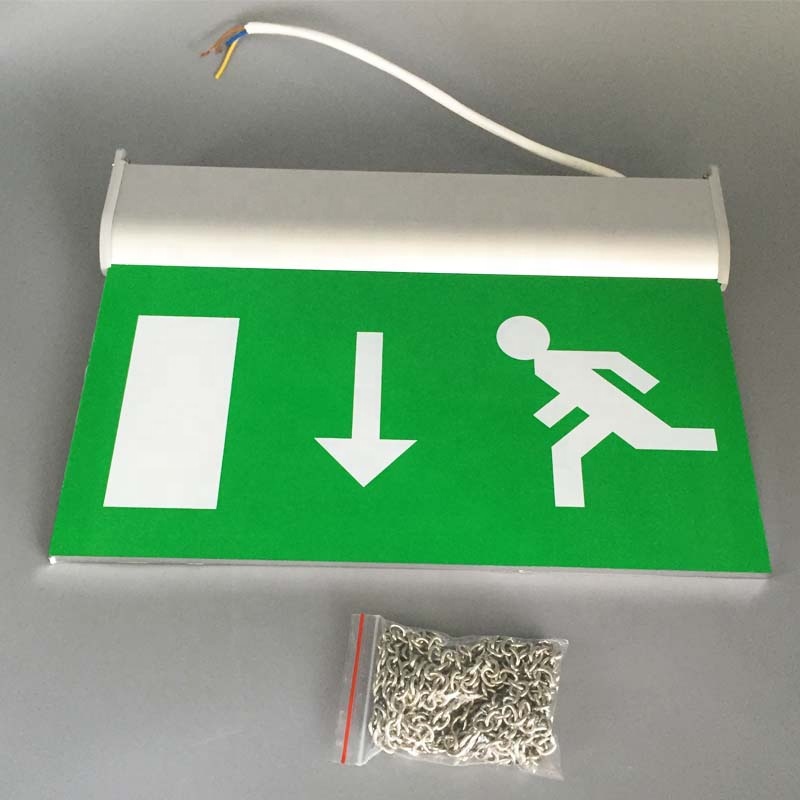 Ceiling or Wall Factory Good Fire-proof Led Emergency Lamp Illuminated Exit Signs Light for 3 Hours