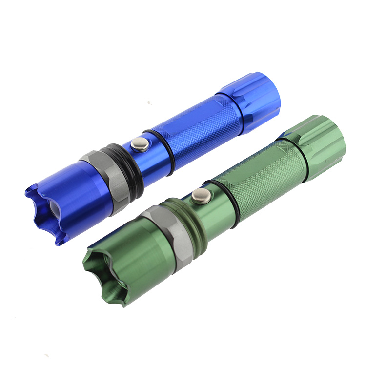 Green and blue color high quality aluminum XPE 3W 500LM flashlight cheap stock price