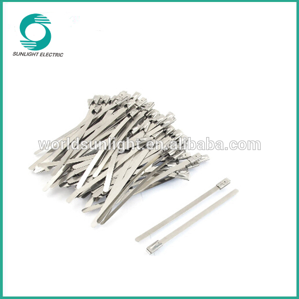 standard roller ball naked stainless steel cable tie