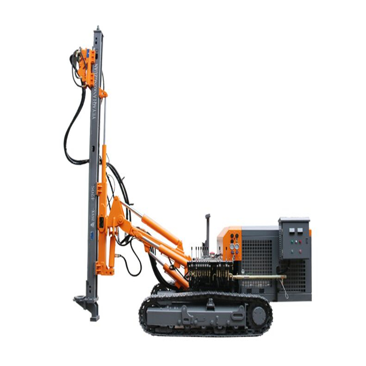 borehole DTH crawler portable rock bolt surface quarry mining blast drilling rig limestone granit