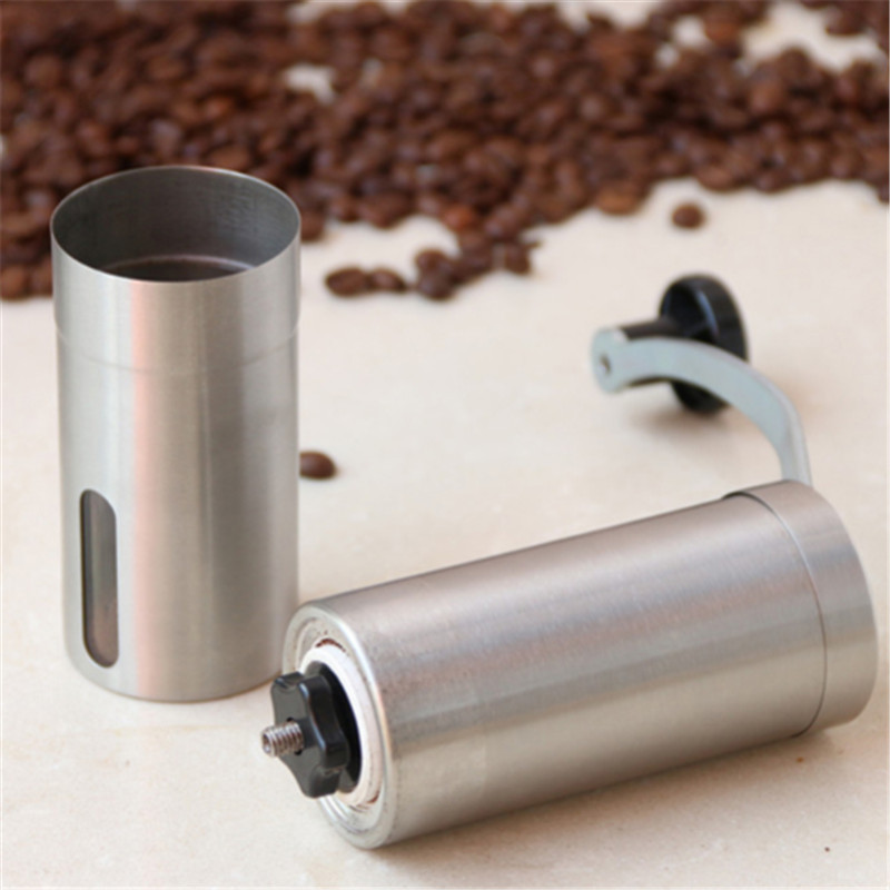 2019 Stainless Steel Hand Manual Silver Coffee Bean Grinders Spice Mills Kitchen Tool