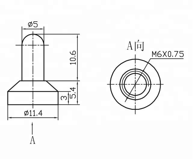 WPC-04 M6*0.75 rubber MTS mini toggle switch waterproof cover/cap