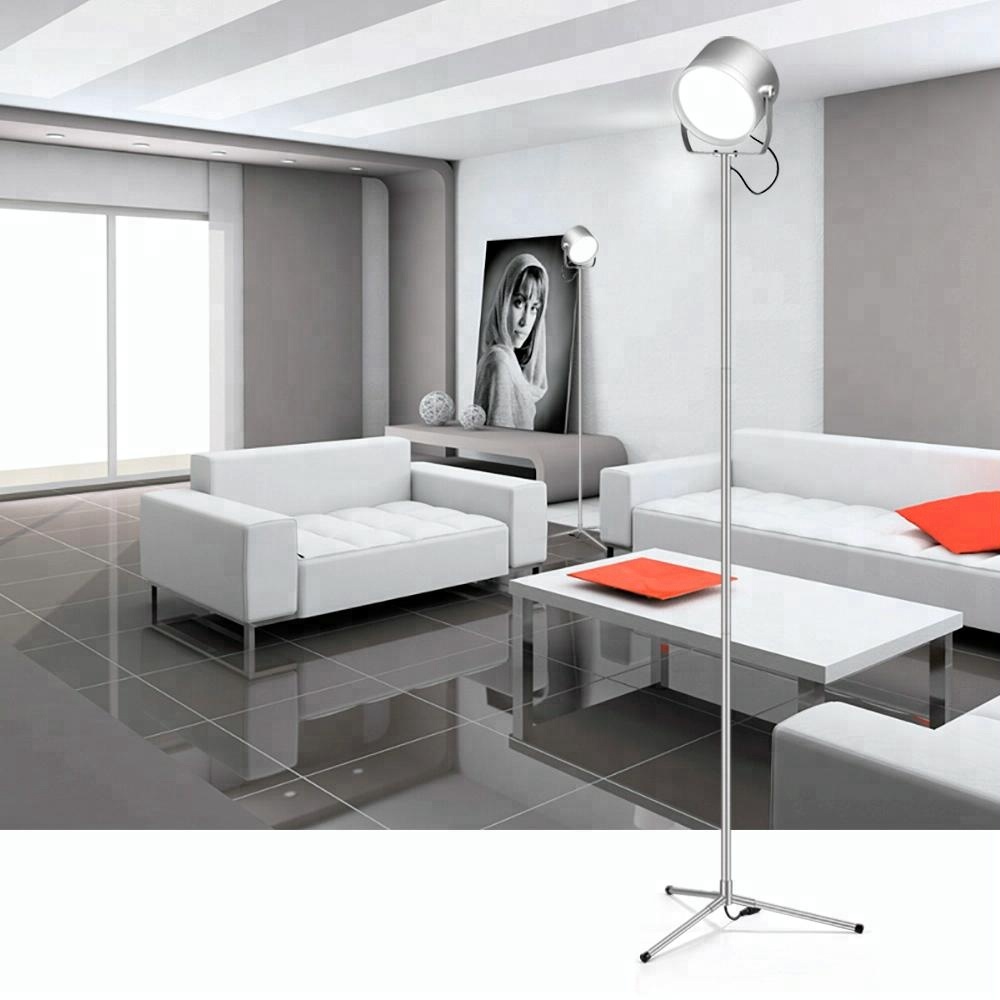 UYLED F8S Modern Design Wholesale Metal Silver Living Room Decor Standing Tripod Floor Lamp