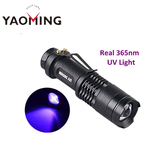 Scorpion Detector Aluminum Powerful Strong LED 365nm UV Flashlight Ultra Violet Black Light Torch