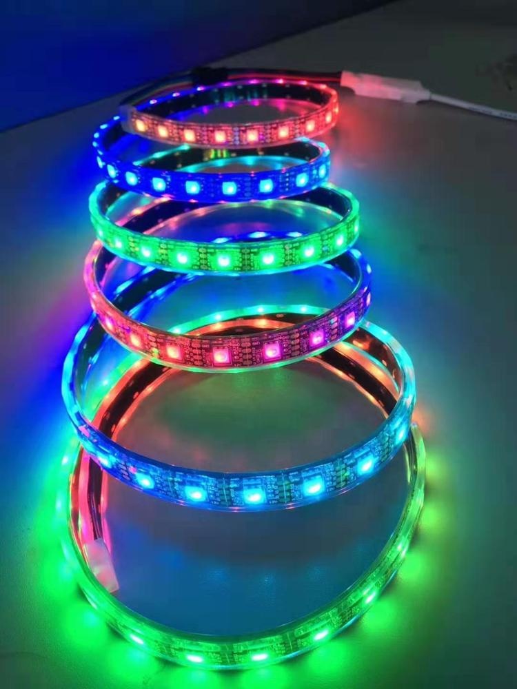 5V 12V 60LED/M WS2813 IC RGB pixel string led chasing strip light magic digital dream color rgb led strip