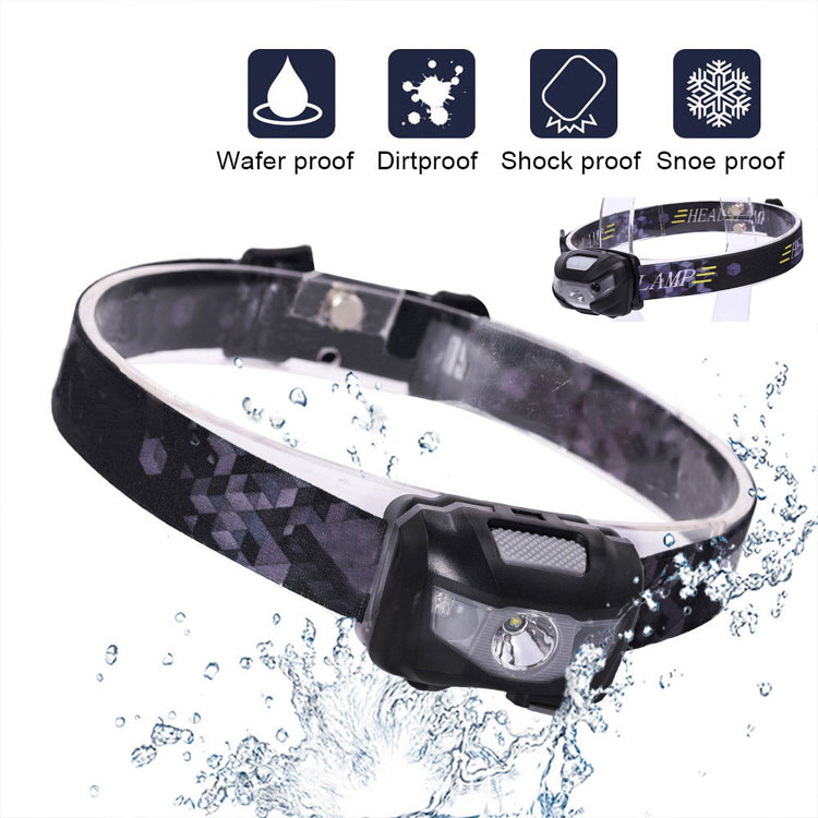 Ningbo Factory Selling Well 3W LED Rechargeable USB Camping Head Torch Lamp Waterproof Sensor Headlamp