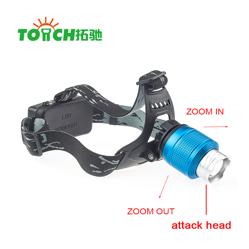 LED hiking Light CRE E XM-L T6 LED Focus Headlight Headlamp 2000LM Zoomable Adjustable Headlamp CE ROHS