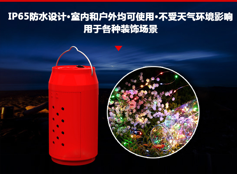 2018 factory private new model outdoor christmas decoration salt water  string light