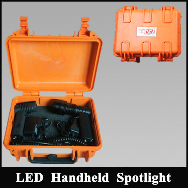 Waterproof IP65 10w Marine LED Searchlights 12v Hand held spotlight with Tsunami Plastic case