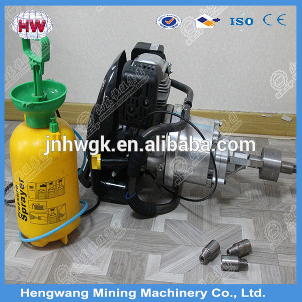 hand held rock drilling machine petrol with video