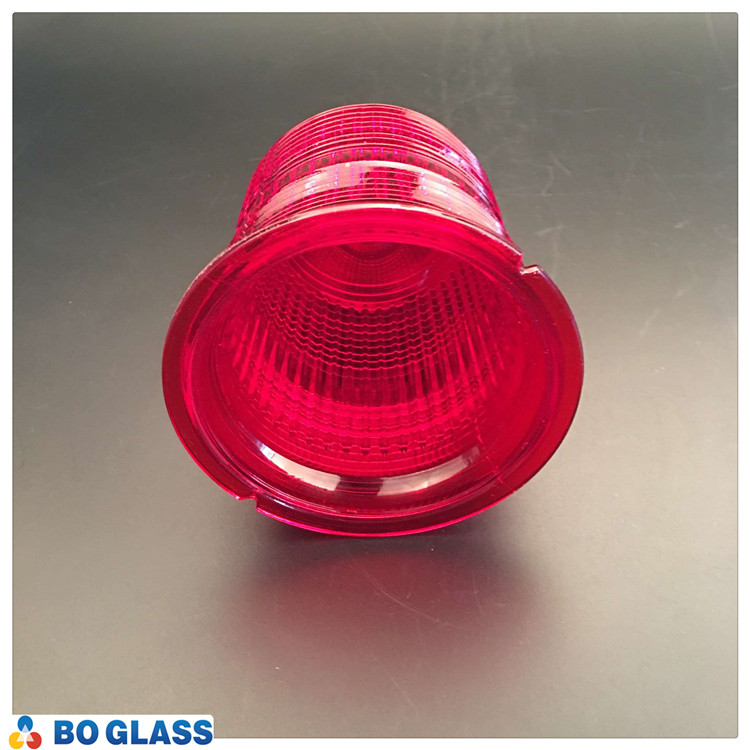 hot china products wholesale pressed red color explosion-proof lighting glass cover