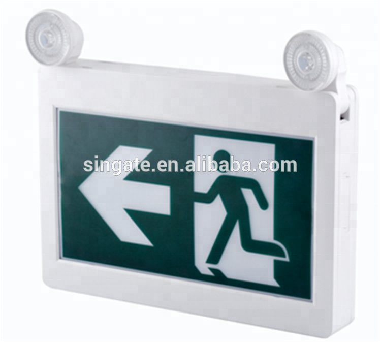 Canadian exit sign automatic led emergency light running man exit light