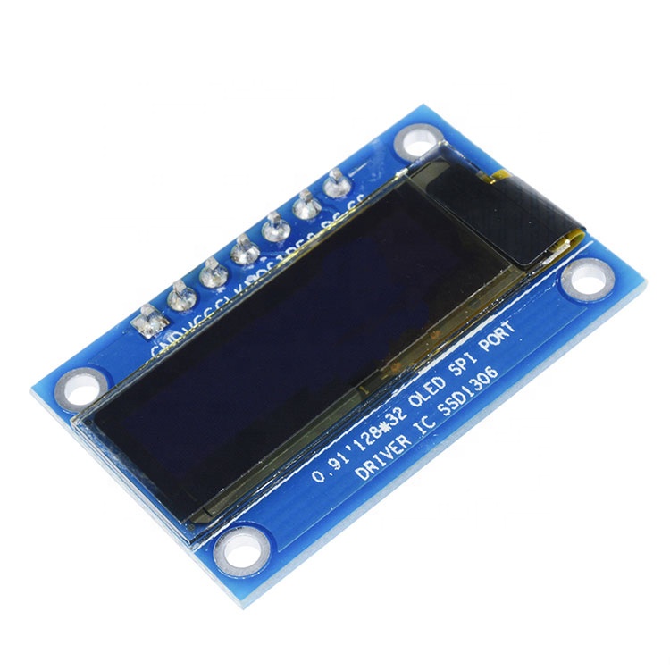 0.91 in Blue And White 128*32 SPI OLED 0.91 Display Module