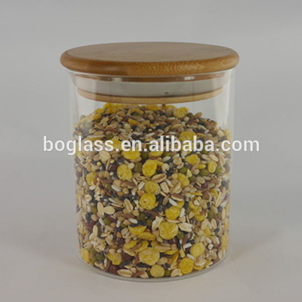 Hot sale fancy food glass jars and lids in high quality