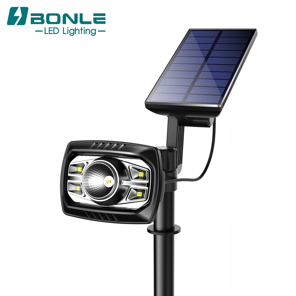 Solar Powered White 2W LED Path Lights Outdoor Garden Pathway Lighting