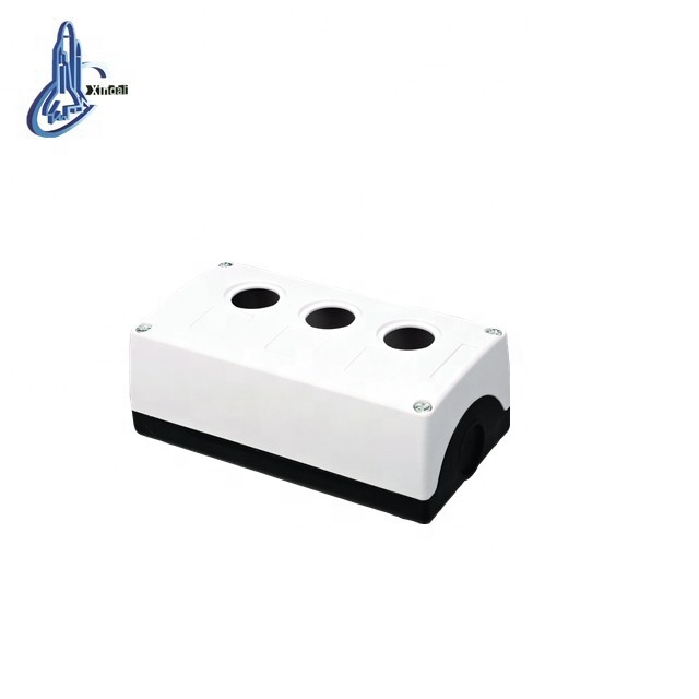 electronic plastic push button control box ip44 parts for three holes elevator control box IP54 XDL3-B03