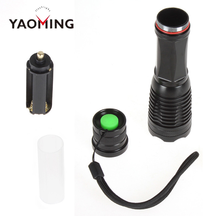 Novelty focus XML T6 Led flashlight Zoomable Yaoming Rechargeable Torch Light