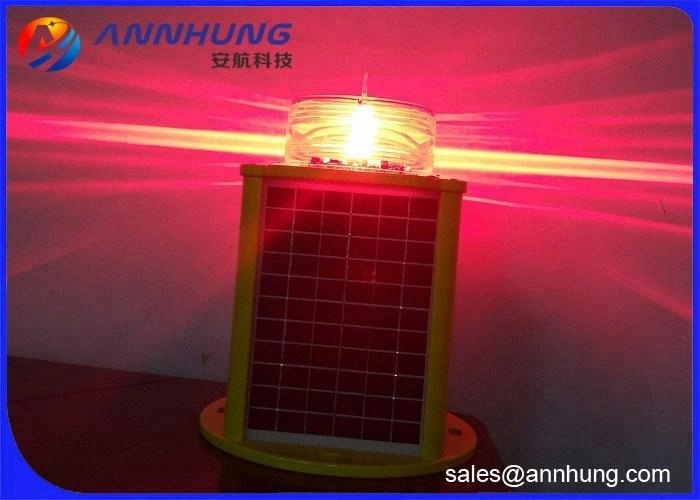 Low-intensity Solar-Powered Aviation Obstruction Light