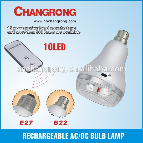 4V800mA ABS material rechargeable AC/DC bulb lamp