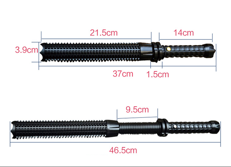 GT-YJZS-08 Adjustable Tactical Self-defense Police Military Rechargeable Led Flashlight