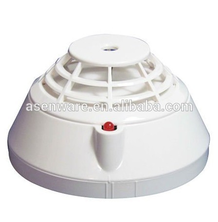 24V Intelligent Addressable fire alarm thermal heat detector with fixed temperature