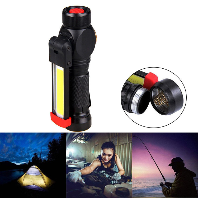Waterproof Folding LED Inspection Work Light Magnetic Rechargeable Tactical Flashlights