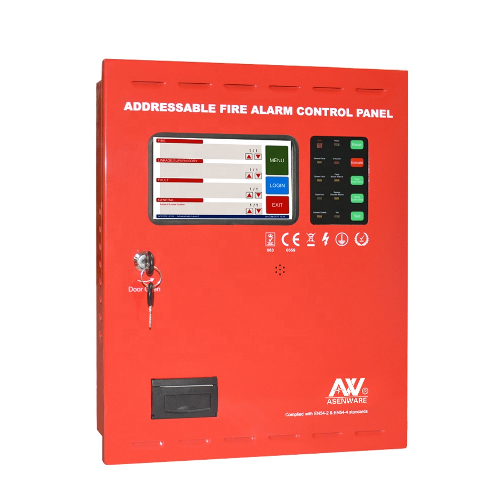 Best price 2 wire Addressable touchscreen fire alarm control panel