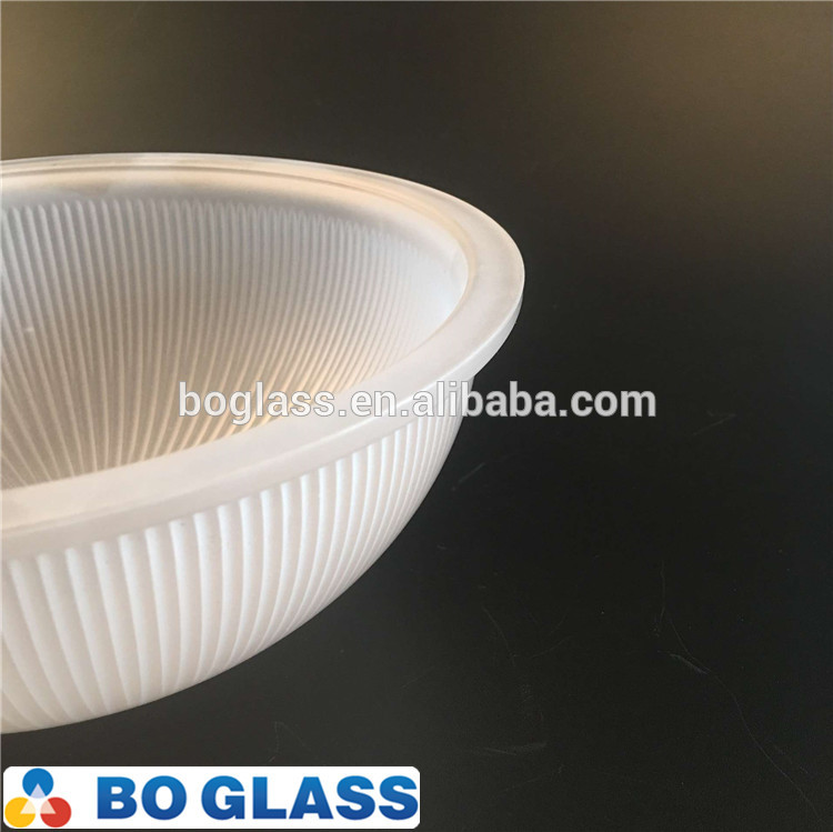 clear pressed borosilicate well glass dome for explosion-proof lighting cover