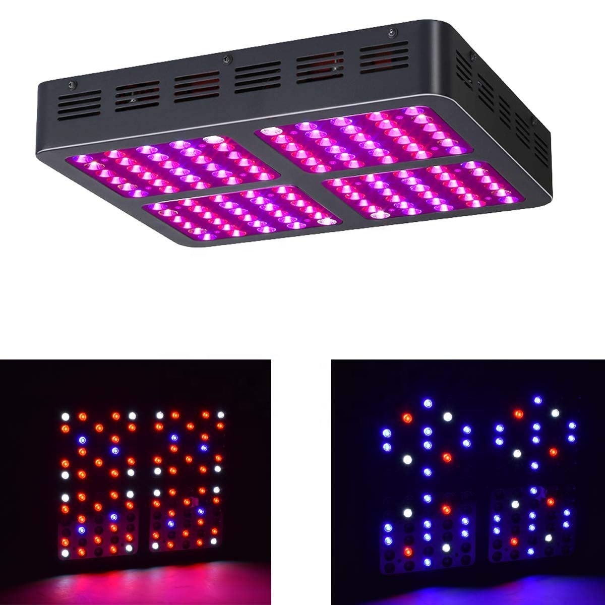 Full spectrum LED Grow Light 1200W Double Control LED Grow Lights Indoor Plants Lamp for Blossoms and Growing