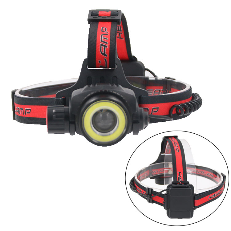 Outdoor Waterproof LED Headlight High Quality COB Headlamp