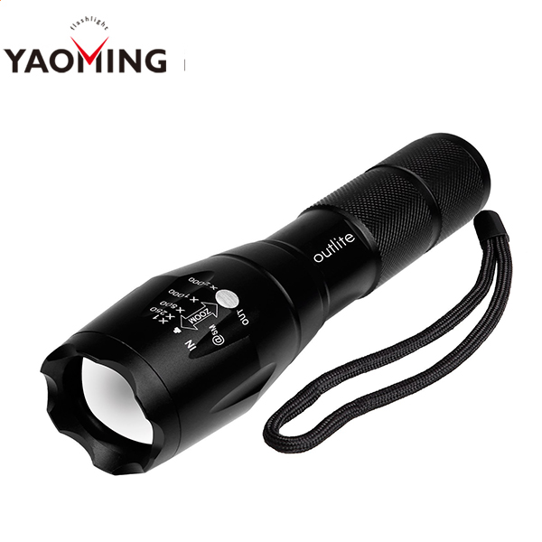 Multi-function outdoor Power Bank Flashlight T6 LED USB Charging Flashlight