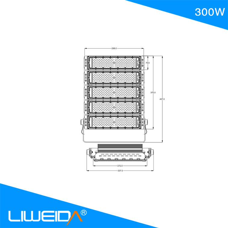 Wholesale Blue Red individual chips 300W 600W LED Grow Light