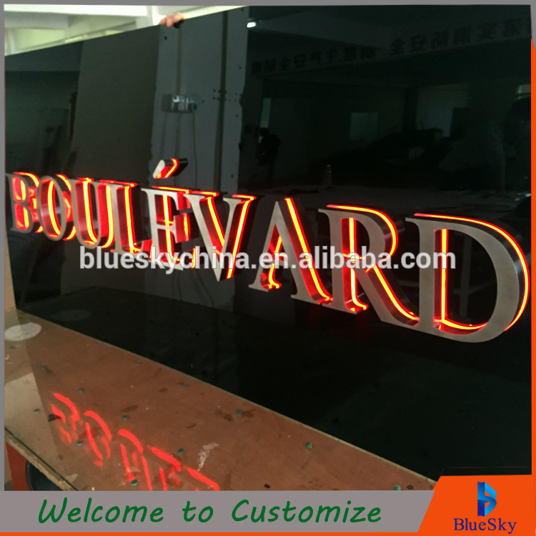 luminous signage Led letter board Different Models of backlit alphabet metal letter signs