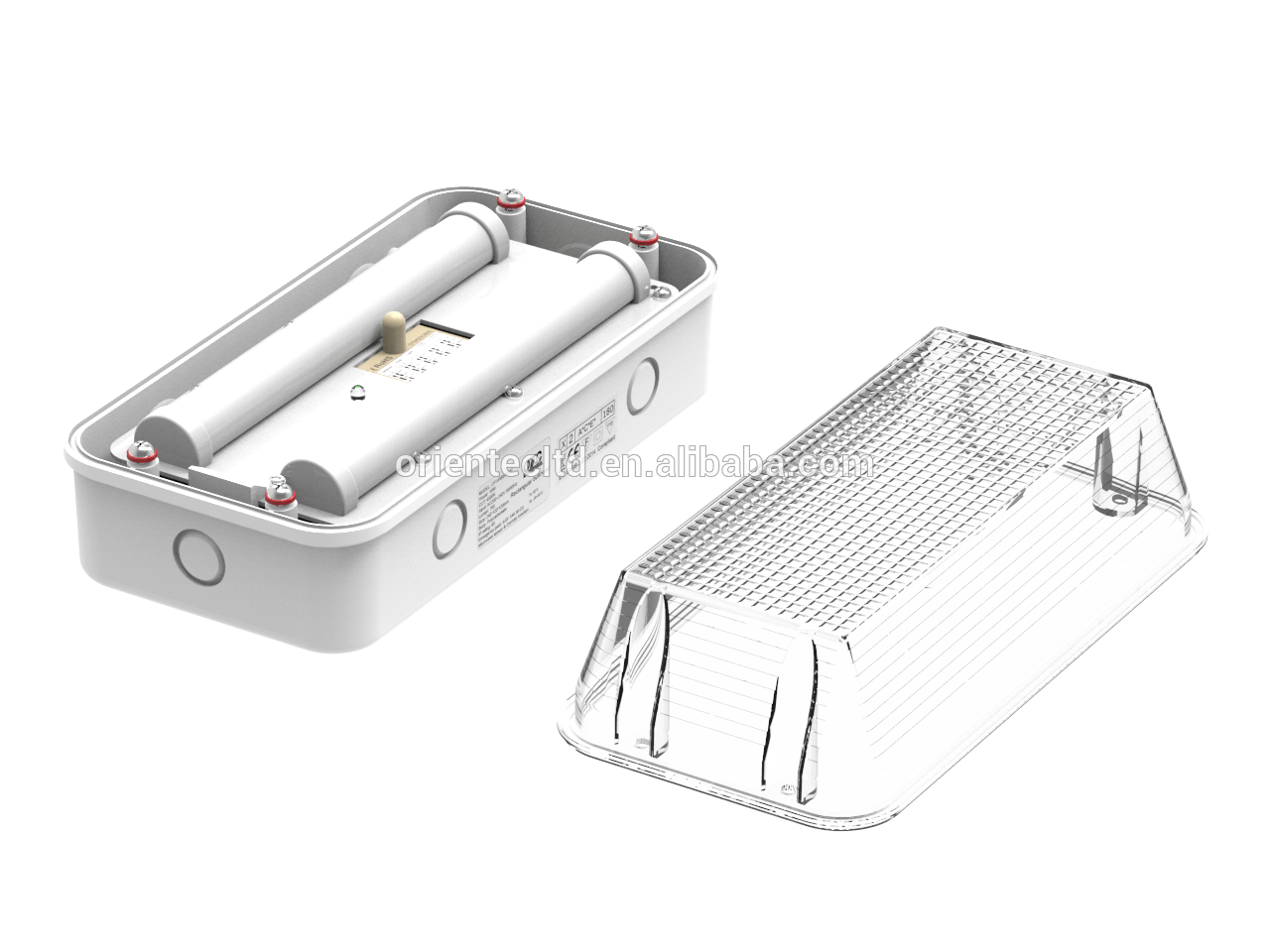 OTC-HRB60EMC IP65 easy install 8 Watt 60SMD sensor LED ip65 sensor emergency led bulkhead