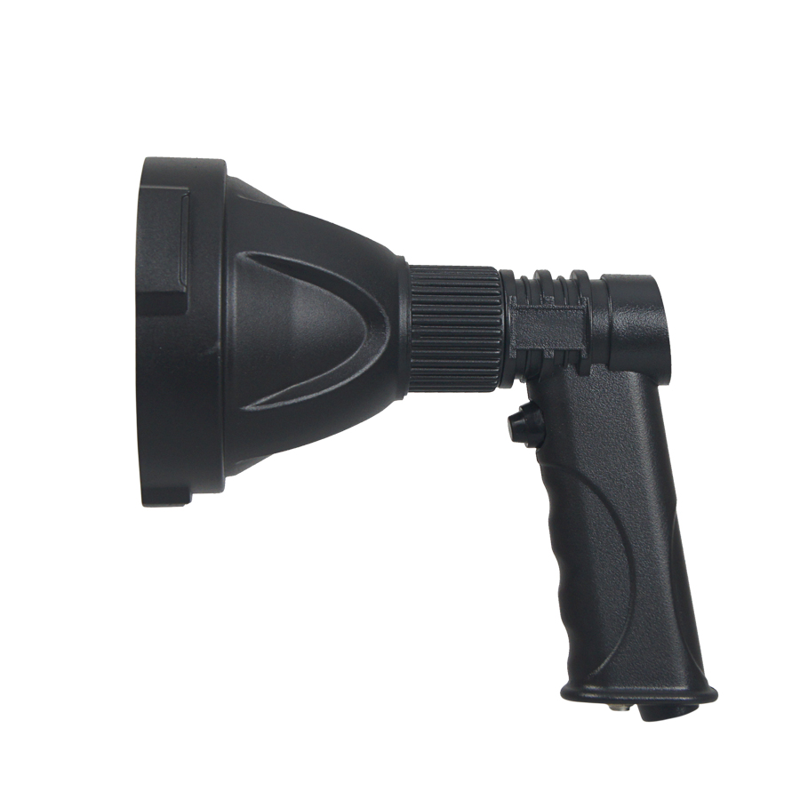 Super lightweight Cree 25w single bulb led rechargeable torch NFC 96-25W black waterproof work flashlight