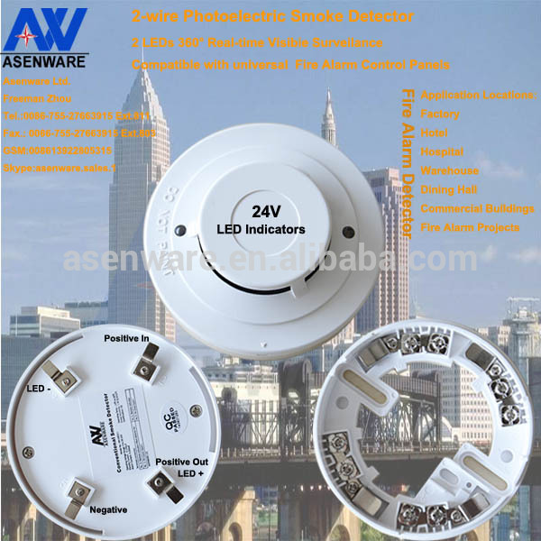 Fire-alarm-oriented Optical Smoke Detector With Dual LED