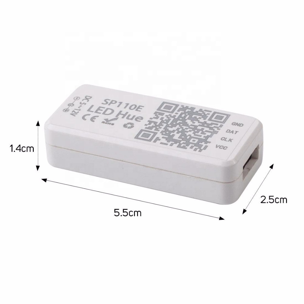 2019 Hot Sale DC5V-12V SP110E Controller for WS2811 WS2812B SK9822 APA102 RGB/RGBW Magic Color LED Strip