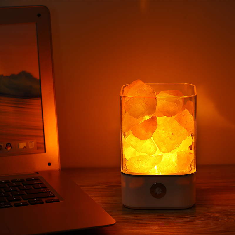 2018 New product himalayan modern natural crystal salt lamp for home decorations