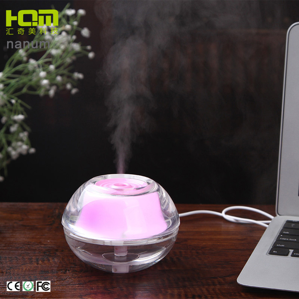 Crystal night light humidifier/ultrasonic air freshener return gifts for birthday