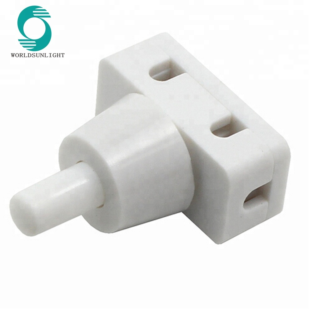 PBS-17A 10MM 2A 250VAC ON-OFF latching white screw mount push button micro switch