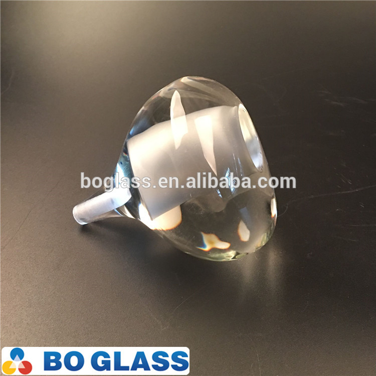 transparent crystal pear shaped glass products