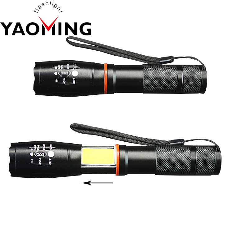 G700 Torch Light With COB Light LED Tactical Flashlight