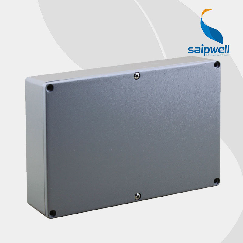 SAIP/SAIPWELL New Product 222*145*55mm Screw Open-Close Type Anti-Uv IP66 Electrical Aluminium Waterproof Box