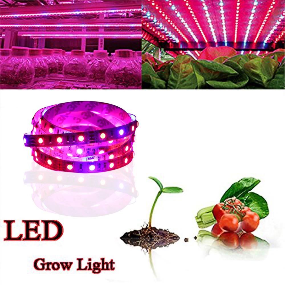 DC12V smd 5050 led plant grow light strip for Indoor Plants Greenhouse