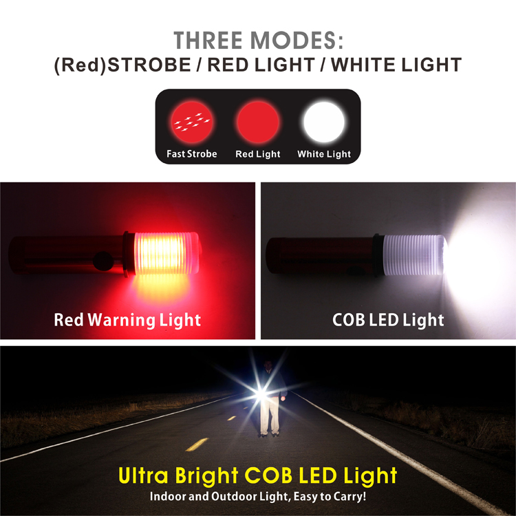 200 Lumens Ultra Bright Cob LED Light Portable Emergency Flashlight