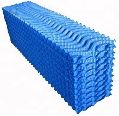 blue,white S Wave PVC Cooling Tower Fills Sheet